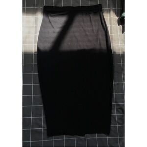 PrettyLittleThing Black Pencil Skirt